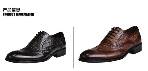 Elegant Men's Oxford Leather Shoes for Office Wear - Comfortable, Wear-Resistant, and Stylish Casual Footwear for Formal Occasions